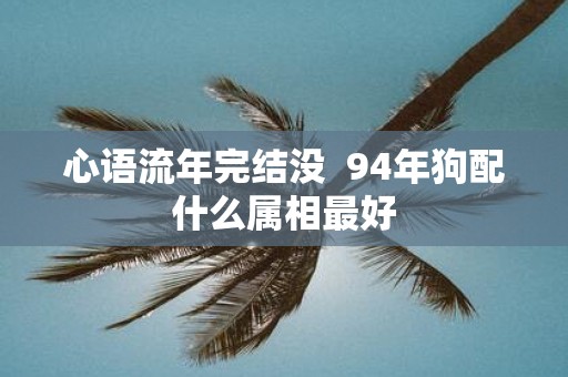 心语流年完结没9