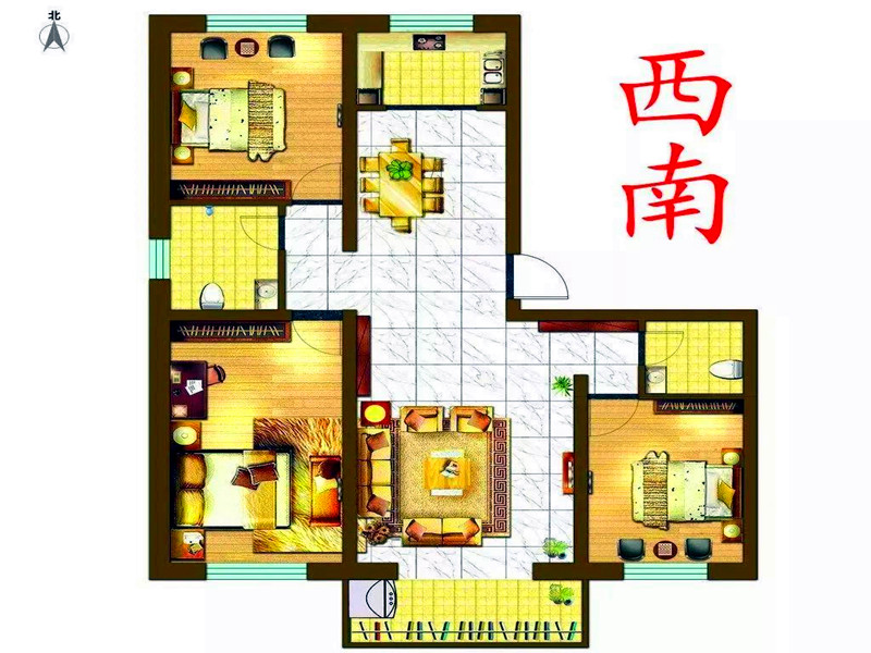 农村门向风水布局_农村入户门风水布局图片_农村风水学入门图解房屋